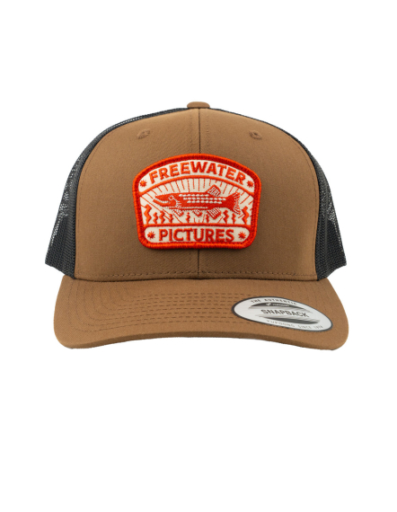 Freewater Pictures Inca Pike Trucker Cap - Brown/Black dans le groupe Habits et chaussures / Chapeau de peche, casquette peche / Casquettes / Casquettes trucker l\'adresse Sportfiskeprylar.se (7350139701785)