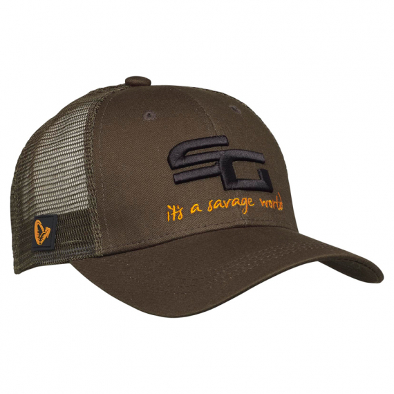 Savage Gear SG4 Cap, Olive Green dans le groupe Habits et chaussures / Chapeau de peche, casquette peche / Casquettes / Casquettes trucker l\'adresse Sportfiskeprylar.se (73711)