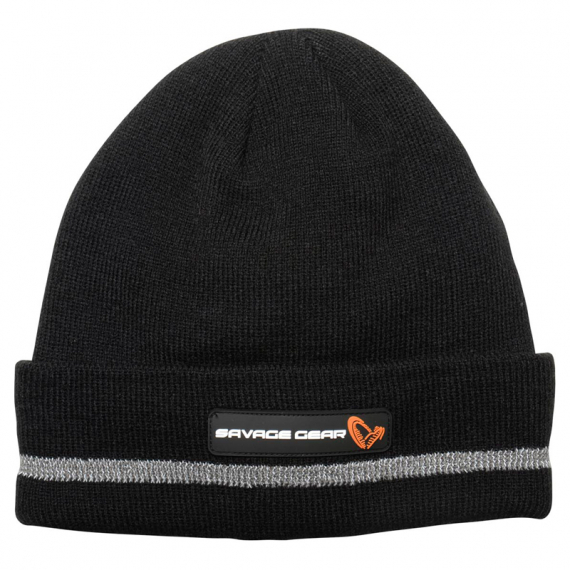 Savage Gear Reflex Beanie, Black/Reflex dans le groupe Habits et chaussures / Chapeau de peche, casquette peche / Bérets et chapeaux l\'adresse Sportfiskeprylar.se (73740)
