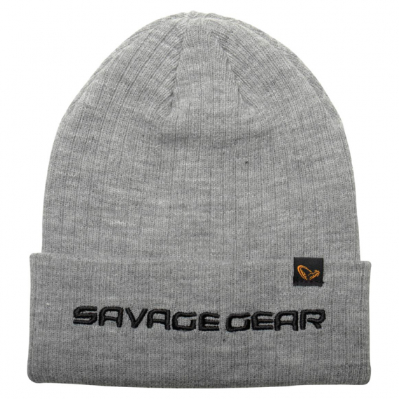 Savage Gear Fold-Up Beanie, Light Grey Melange dans le groupe Habits et chaussures / Casquettes et chapeaux / Bérets et chapeaux l\'adresse Sportfiskeprylar.se (73741)