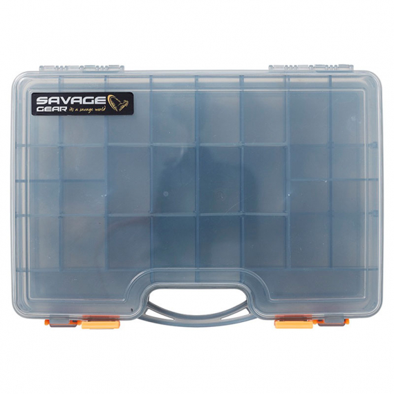 Savage Gear Lurebox 2 Sided Smoke Large 29.5x20.5x6.2cm dans le groupe Stockage / Boite de peche / Boite a leurre l\'adresse Sportfiskeprylar.se (74223)