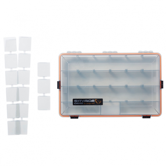 Savage Gear WP Lurebox 5B Smoke 35.5x23x5cm dans le groupe Stockage / Boite de peche / Boite a leurre l\'adresse Sportfiskeprylar.se (74225)