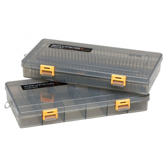 Savage Gear Flat Lure Box Smoke Kit 2pcs 23x11x3.5cm dans le groupe Stockage / Boite de peche / Boite a leurre l\'adresse Sportfiskeprylar.se (74233)