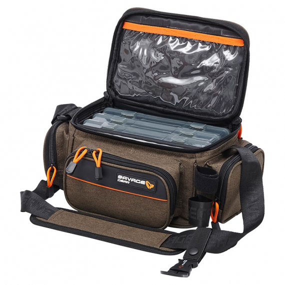 Savage Gear System Box Bag M 3 Boxes 5 Bags 20x40x29cm 12L dans le groupe Stockage / Sac de peche / Sacs à leurres l\'adresse Sportfiskeprylar.se (74242)