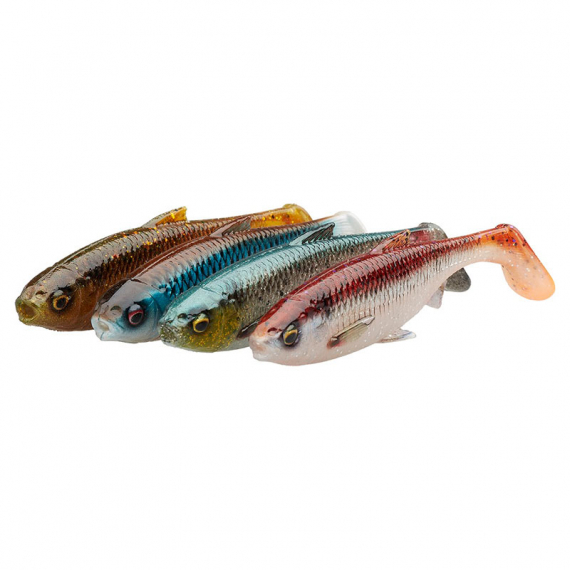 Savage Gear 3D River Roach (4-pack) 14cm 28g - Clear Water Mix dans le groupe Leurre de la peche / Kits leurres l\'adresse Sportfiskeprylar.se (74307)