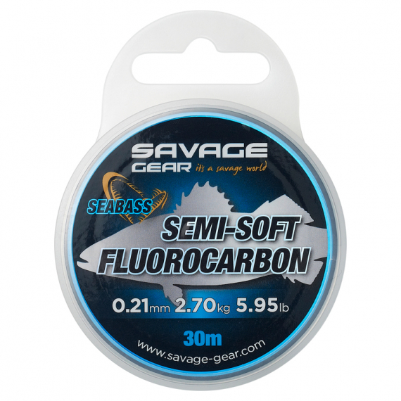 Savage Gear Semi-Soft Fluorocarbon Seabass 30m dans le groupe Hameçons et terminal tackle / Leaders et Bas de ligne / Bas de ligne / Bas de ligne fluorocarbone l\'adresse Sportfiskeprylar.se (74485r)