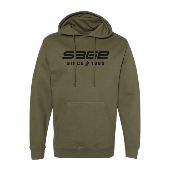 Sage Since 190 Hoody Army dans le groupe Habits et chaussures l\'adresse Sportfiskeprylar.se (7470-02r)