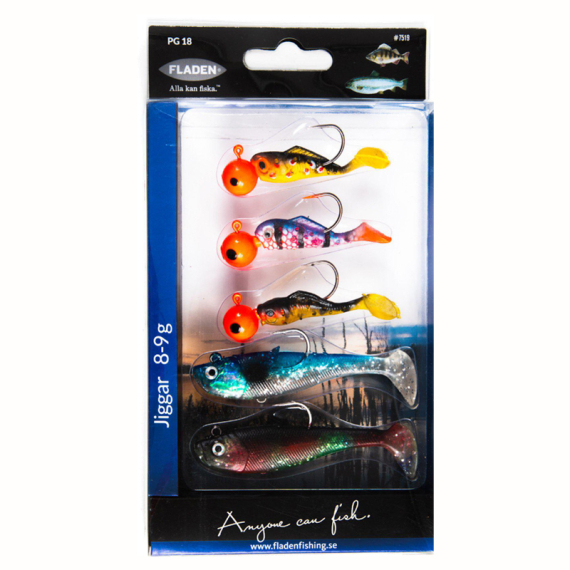 Fladen Perch-Salmonids 5pcs dans le groupe Leurre de la peche / Kits leurres / kits leurres truite et arc-en-ciel l\'adresse Sportfiskeprylar.se (7519)