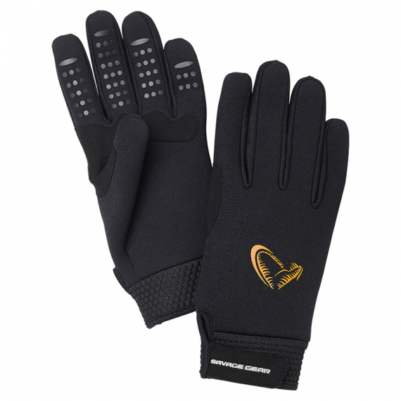 Savage Gear Neoprene Stretch Glove, Black dans le groupe Habits et chaussures / Habits / Gants l\'adresse Sportfiskeprylar.se (76465r)