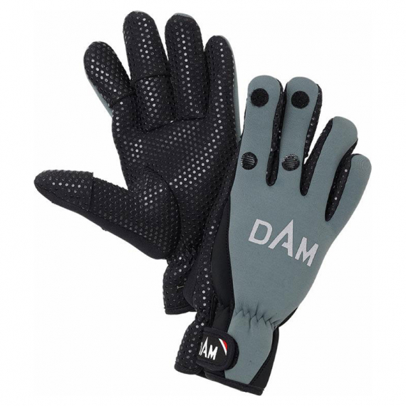 DAM Neoprene Fighter Glove, Black/Grey dans le groupe Habits et chaussures / Habits / Gants l\'adresse Sportfiskeprylar.se (76514r)