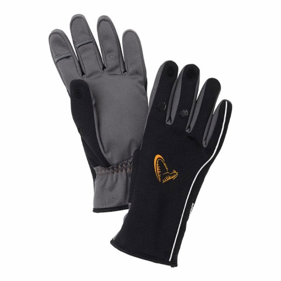 Savage Gear Softshell Winter Glove Black dans le groupe Habits et chaussures / Habits / Gants l\'adresse Sportfiskeprylar.se (76605r)