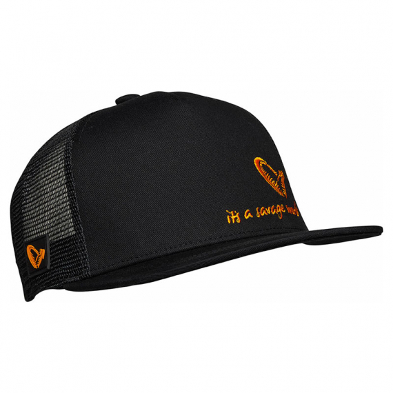 Savage Gear All Black Cap Onesize Black Caviar dans le groupe Habits et chaussures / Chapeau de peche, casquette peche / Casquettes / Casquettes trucker l\'adresse Sportfiskeprylar.se (76692)