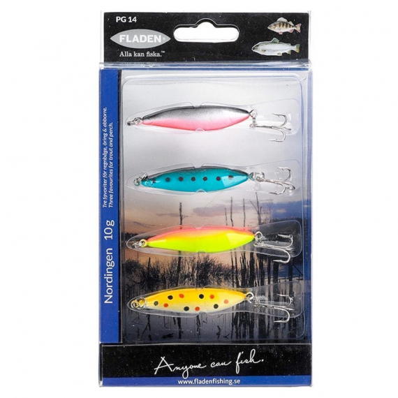 Fladen Nordingen 10g 4-pack dans le groupe Leurre de la peche / Kits leurres / kits leurres truite et arc-en-ciel l\'adresse Sportfiskeprylar.se (7671)