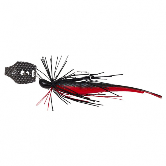 Savage Gear Crazy Swim Jig 10cm 8.5g Sinking - Black N Red dans le groupe Leurre de la peche / Chatterbait l\'adresse Sportfiskeprylar.se (76735)