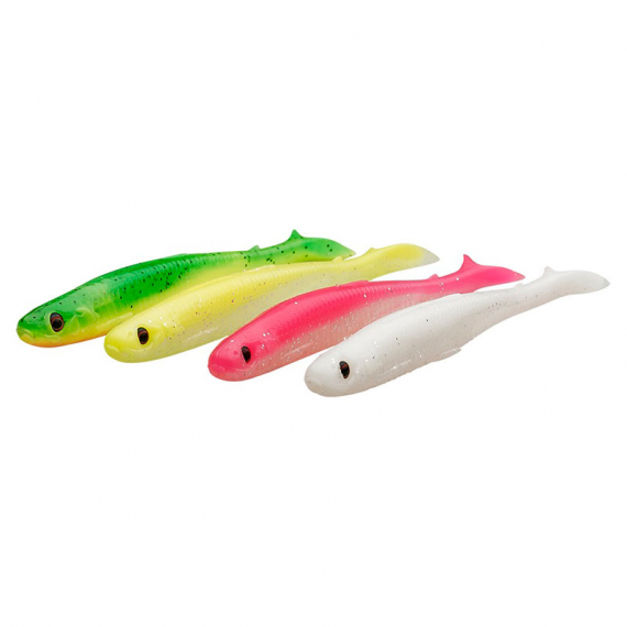 Savage Gear Slender Scoop Shad (4-pack) dans le groupe Leurre de la peche / Kits leurres l\'adresse Sportfiskeprylar.se (76749r)