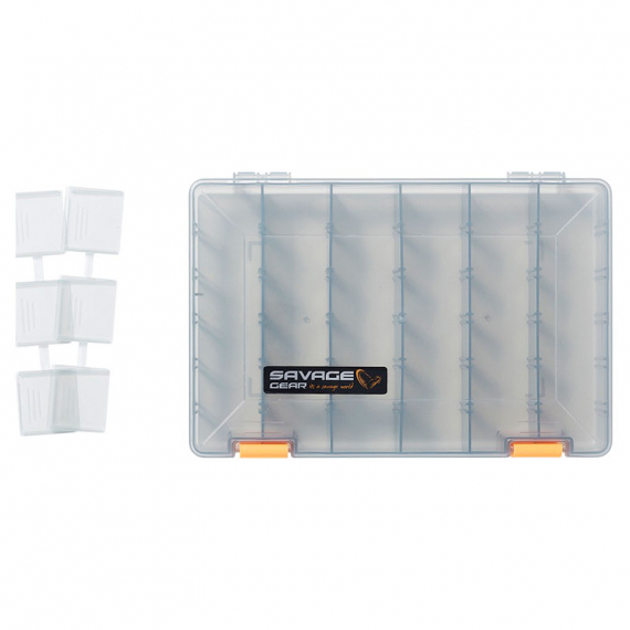 Savage Gear Lurebox 5A Smoke 27.5x18x4.5cm dans le groupe Stockage / Boite de peche / Boite a leurre l\'adresse Sportfiskeprylar.se (76775)