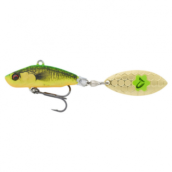 Savage Gear 3D Sticklebait Tailspin 8cm, 18g Sinking - Firetiger dans le groupe Leurre de la peche / Appâts vibrants l\'adresse Sportfiskeprylar.se (76819)