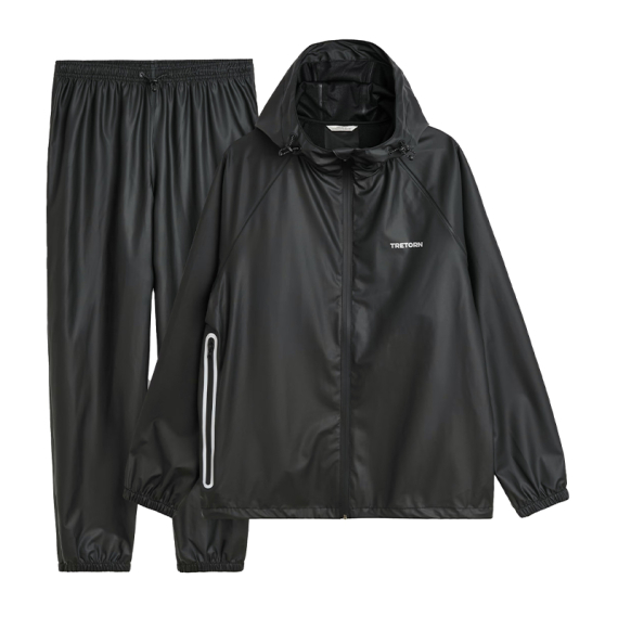 Tretorn Packable Rainbreaker Set, Black dans le groupe Habits et chaussures / Vêtements / Combinaisons de pêche l\'adresse Sportfiskeprylar.se (800655059Sr)