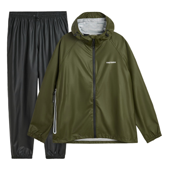 Tretorn Packable Rainbreaker Set, Forest Green dans le groupe Habits et chaussures / Vêtements / Combinaisons de pêche l\'adresse Sportfiskeprylar.se (800655502Sr)