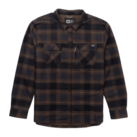 Salty Crew Fathom Ls Tech Shacket Phantom dans le groupe Habits et chaussures / Vêtements / Chemises l\'adresse Sportfiskeprylar.se (804046586975r)