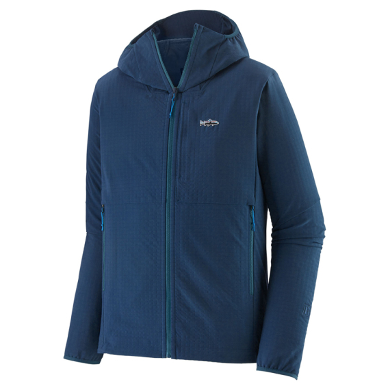 Patagonia M\'s R1 TechFace Fitz Roy Trout Hoody, Tidepool Blue dans le groupe Habits et chaussures / Habits / veste de peche, veste pecheur / Coupe-vent l\'adresse Sportfiskeprylar.se (81786-TIDB-Sr)