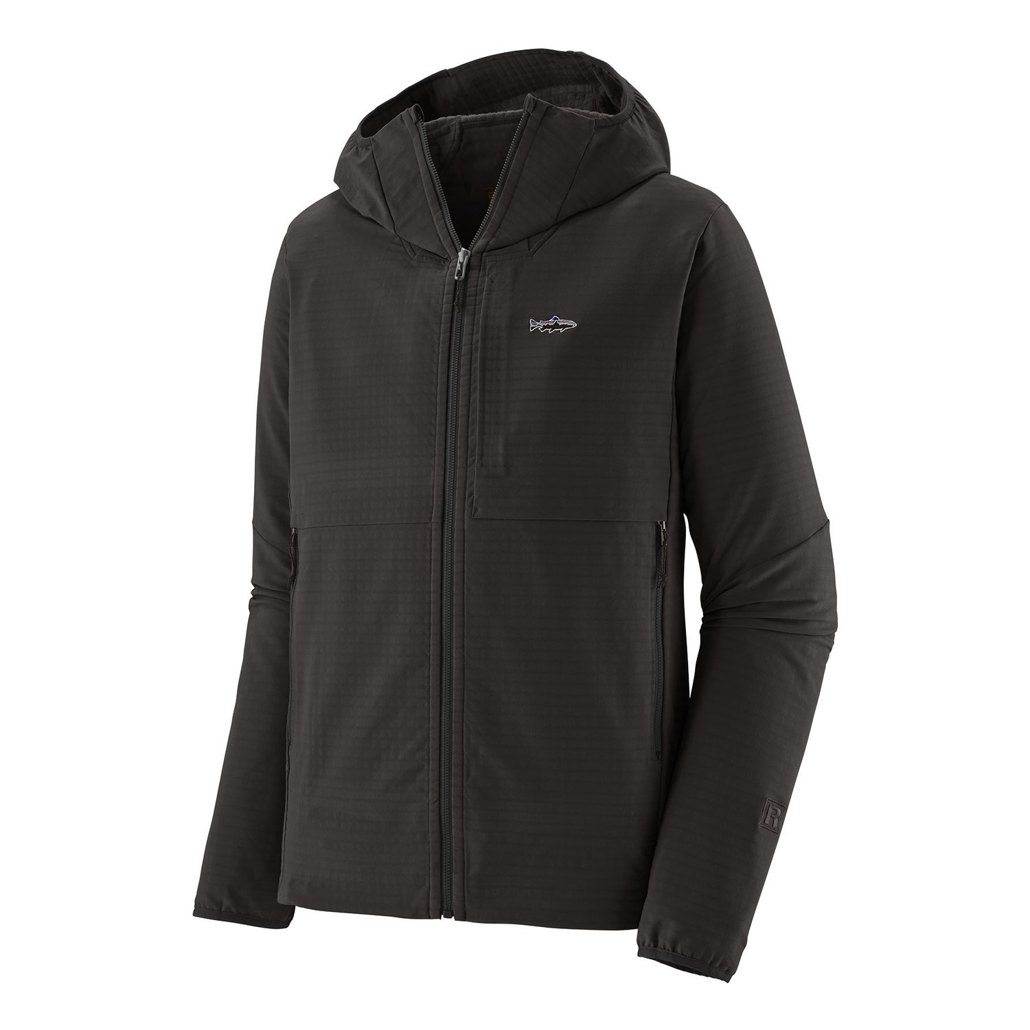 Patagonia M\'s R1 TechFace Fitz Roy Trout Hoody BLK dans le groupe Habits et chaussures / Vêtements / Vestes de pêche / Coupe-vent l\'adresse Sportfiskeprylar.se (81787-BLK-XXLr)