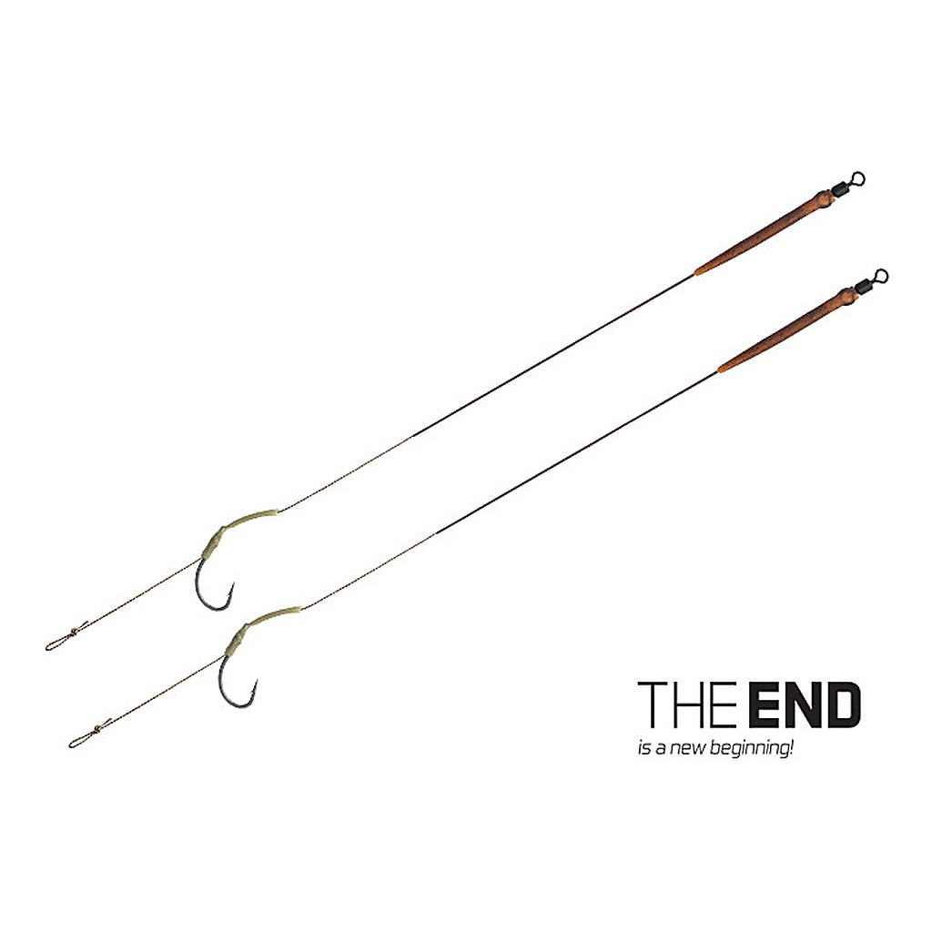 Delphin The End Skin Rig 2-pack dans le groupe Hameçons et petit matériel / Montages préfaits l\'adresse Sportfiskeprylar.se (830410624r)