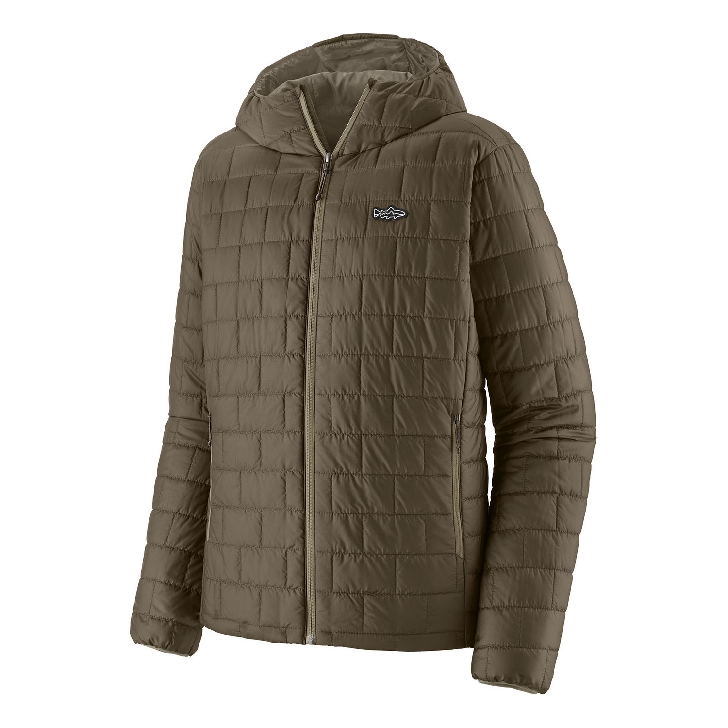 Patagonia M\'s Nano Puff Fitz Roy Trout Hoody BSNG dans le groupe Habits et chaussures / Vêtements / Vestes de pêche / Vestes à doublure en duvet et synthétique l\'adresse Sportfiskeprylar.se (84456-BSNG-XXLr)