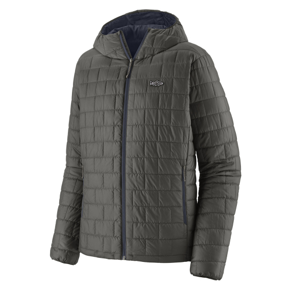 Patagonia M\'s Nano Puff Fitz Roy Trout Hoody Forge Grey dans le groupe Habits et chaussures / Habits / veste de peche, veste pecheur / Vestes à doublure en duvet et synthétique l\'adresse Sportfiskeprylar.se (84456-FGE-Lr)