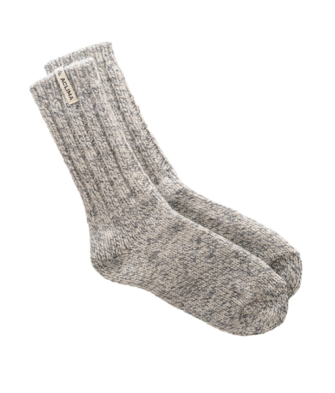 Aclima Norwegian Wool Socks Grey / White dans le groupe Habits et chaussures / Habits / Vêtements chauds et sous vêtements / Chaussettes l\'adresse Sportfiskeprylar.se (90-107363r)