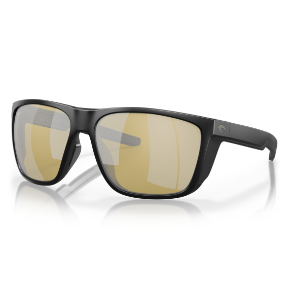 Costa Ferg XL Matte Black Sunrise Silver Mirror 580G dans le groupe Habits et chaussures / Lunettes / lunette polarisante peche l\'adresse Sportfiskeprylar.se (90120462)