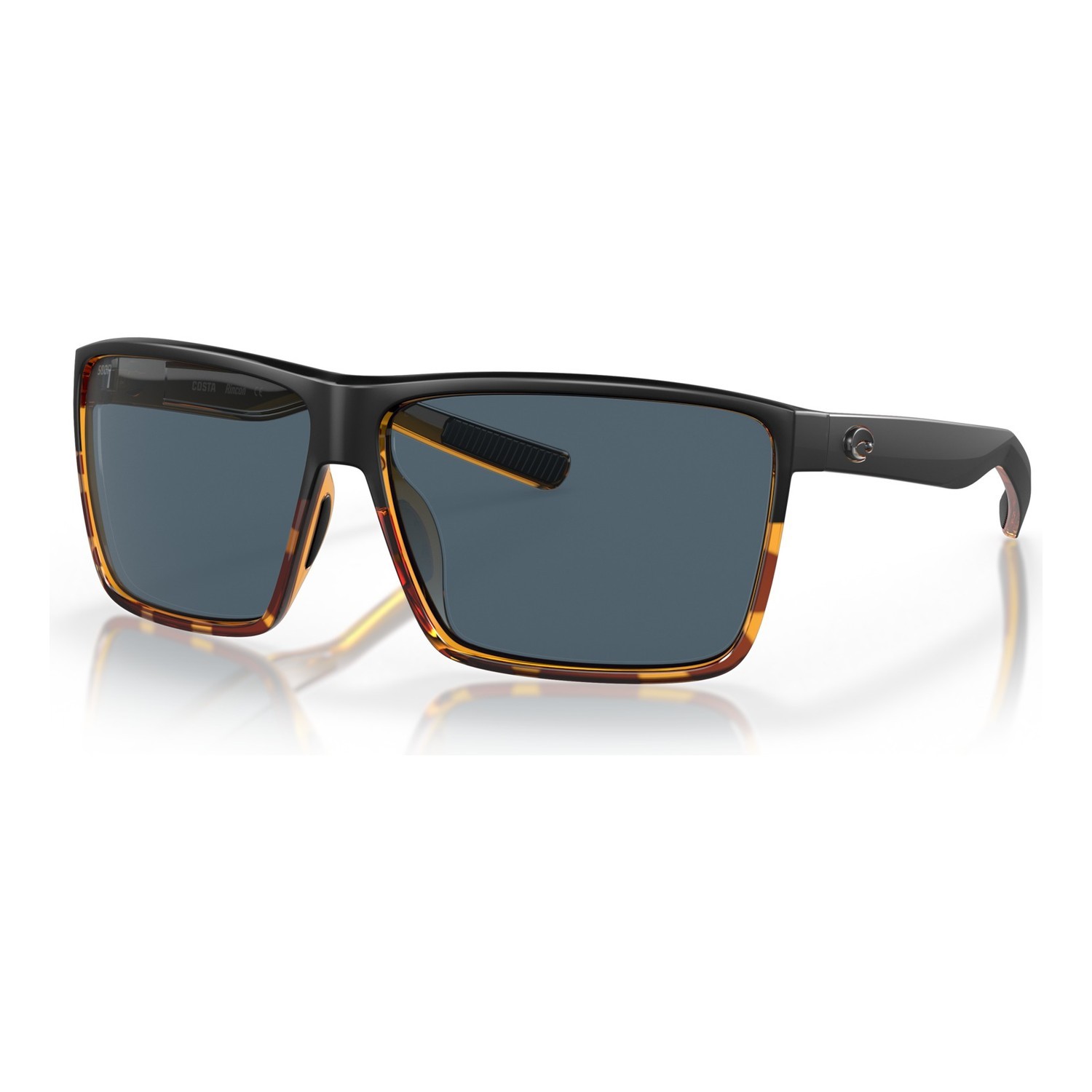 Costa Rincon-181 Matte Black/Shiny Tortoise-Gray 580P dans le groupe Vêtements & Chaussures / Lunettes de soleil / lunette polarisante peche l\'adresse Sportfiskeprylar.se (90180963)