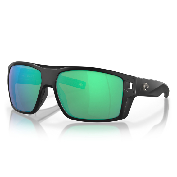 Costa Diego 11 Matte Black Green Mirror 580G dans le groupe Habits et chaussures / Lunettes / lunette polarisante peche l\'adresse Sportfiskeprylar.se (90342662)