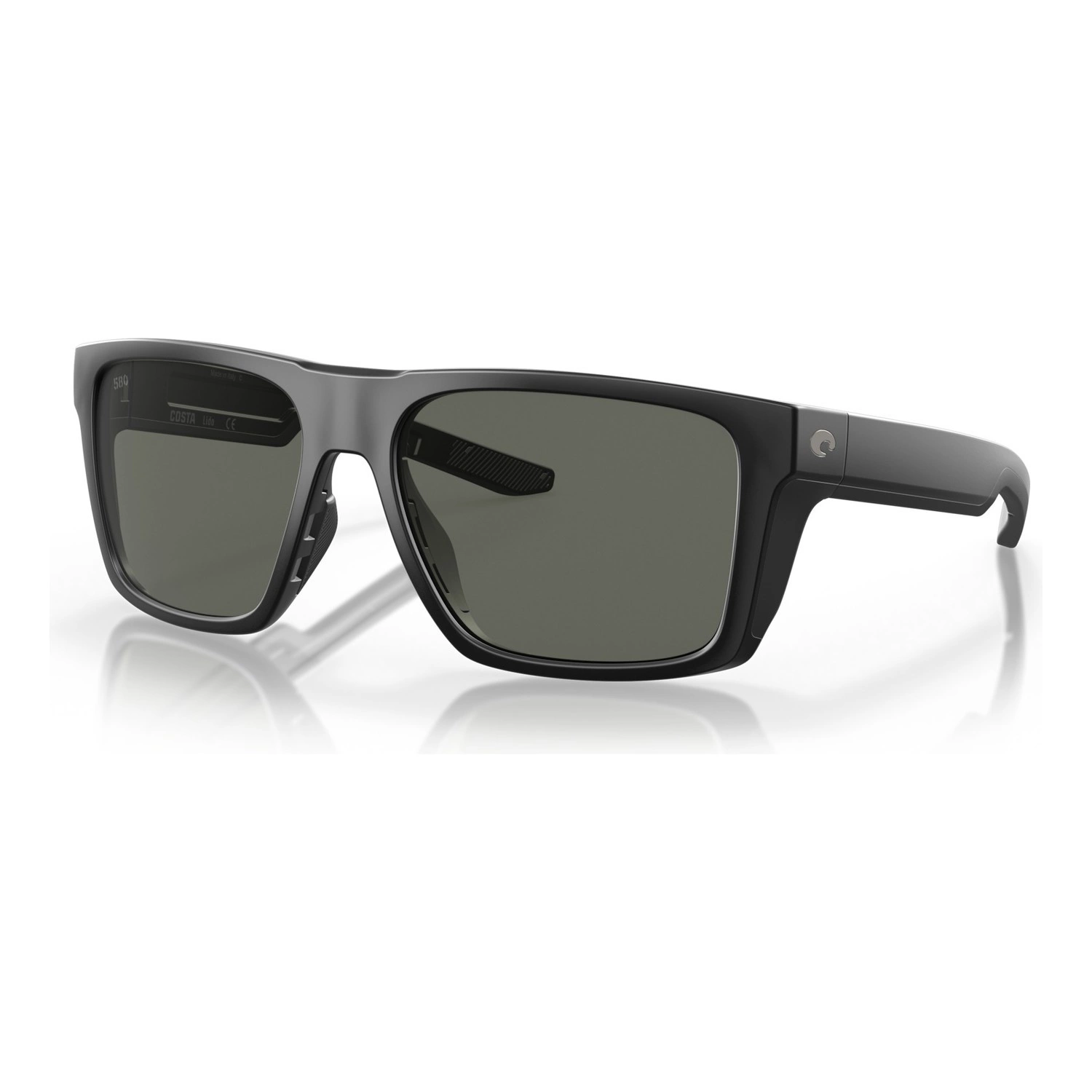 Costa Lido-Matte Black-Gray 580G dans le groupe Vêtements & Chaussures / Lunettes de soleil / lunette polarisante peche l\'adresse Sportfiskeprylar.se (91040457)