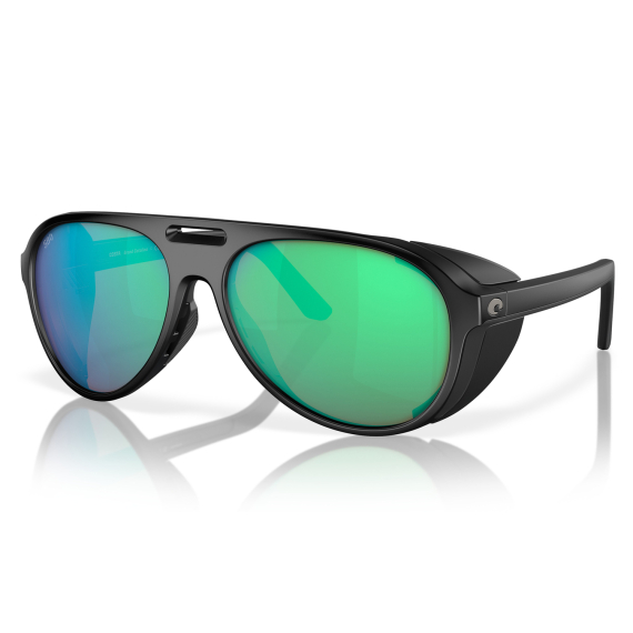 Costa Grand Catalina Matte Black - Green Mirror 580G dans le groupe Habits et chaussures / Lunettes / lunette polarisante peche l\'adresse Sportfiskeprylar.se (91170259)