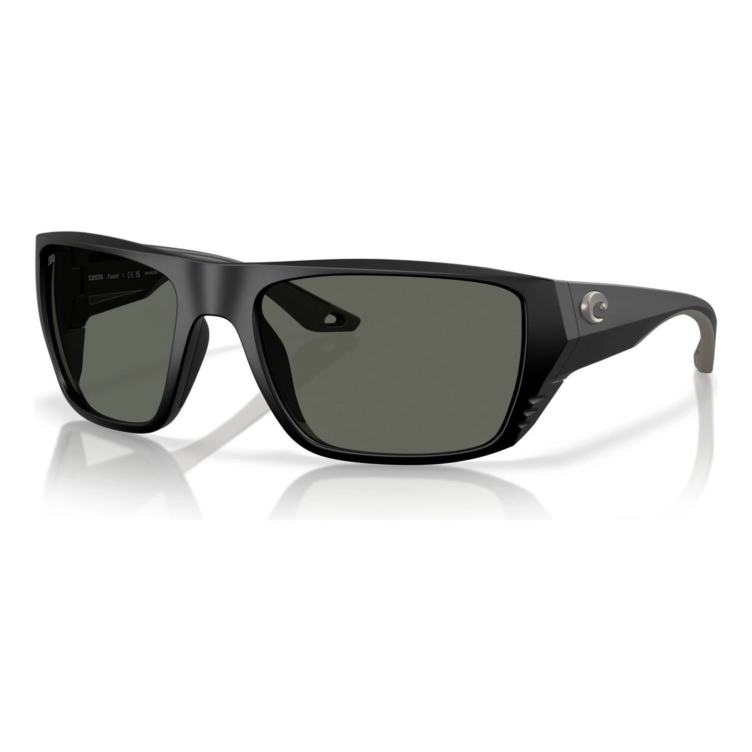 Costa Finlet - Matte Black - Gray 580G dans le groupe Vêtements & Chaussures / Lunettes de soleil / lunette polarisante peche l\'adresse Sportfiskeprylar.se (91180459)