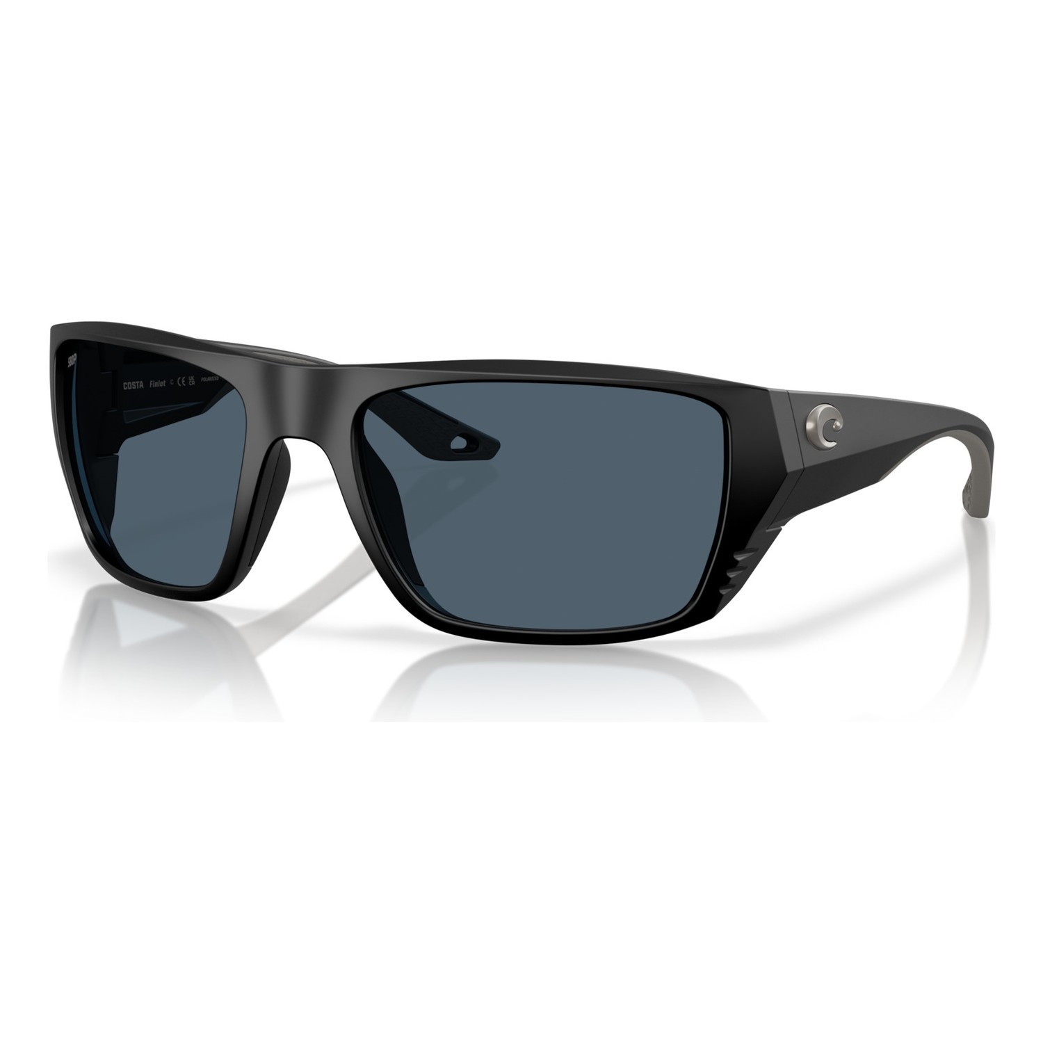 Costa Finlet - Matte Black - Gray 580P dans le groupe Vêtements & Chaussures / Lunettes de soleil / lunette polarisante peche l\'adresse Sportfiskeprylar.se (91180559)