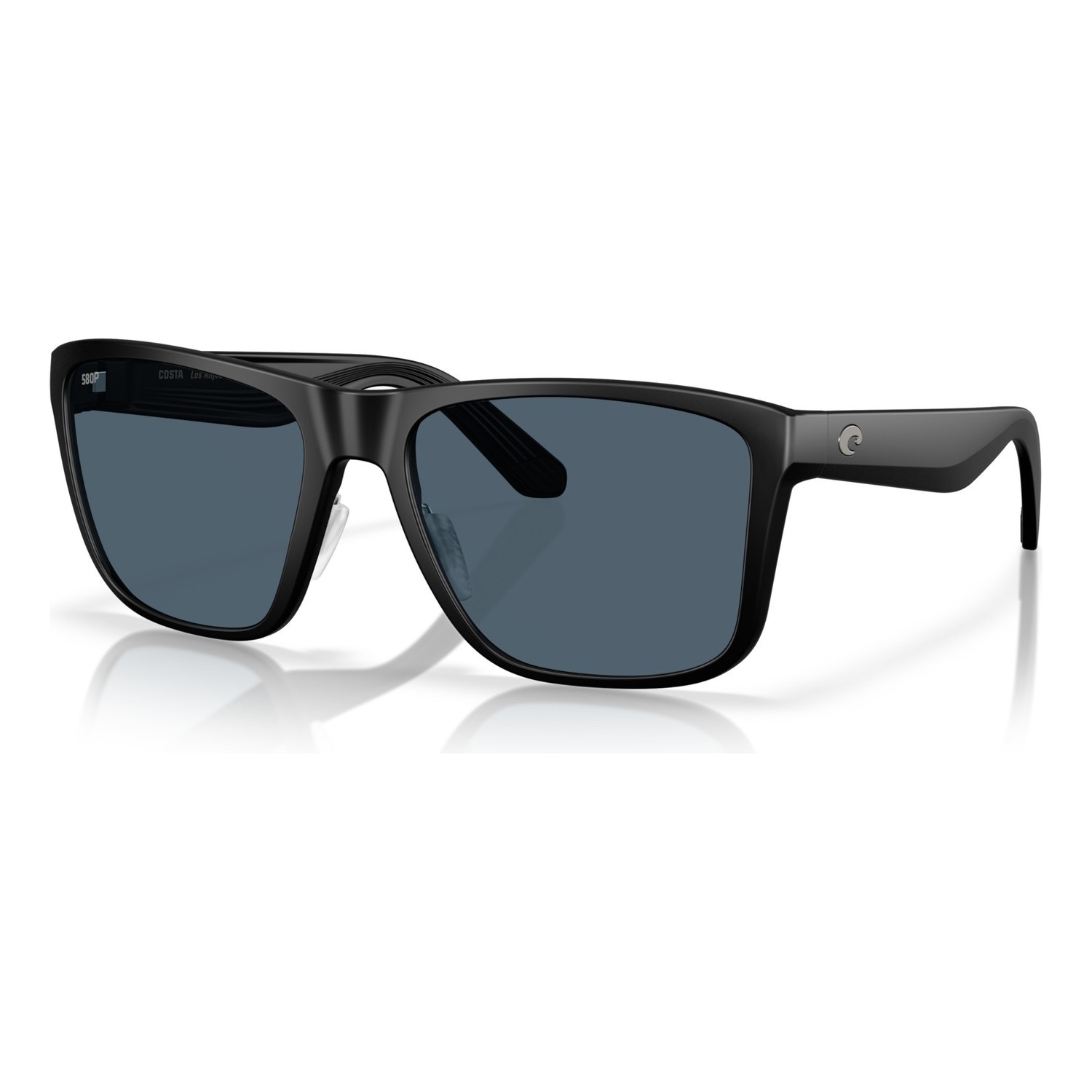 Costa Los Alijos - Matte Black - Gray 580P dans le groupe Vêtements & Chaussures / Lunettes de soleil / lunette polarisante peche l\'adresse Sportfiskeprylar.se (91260459)