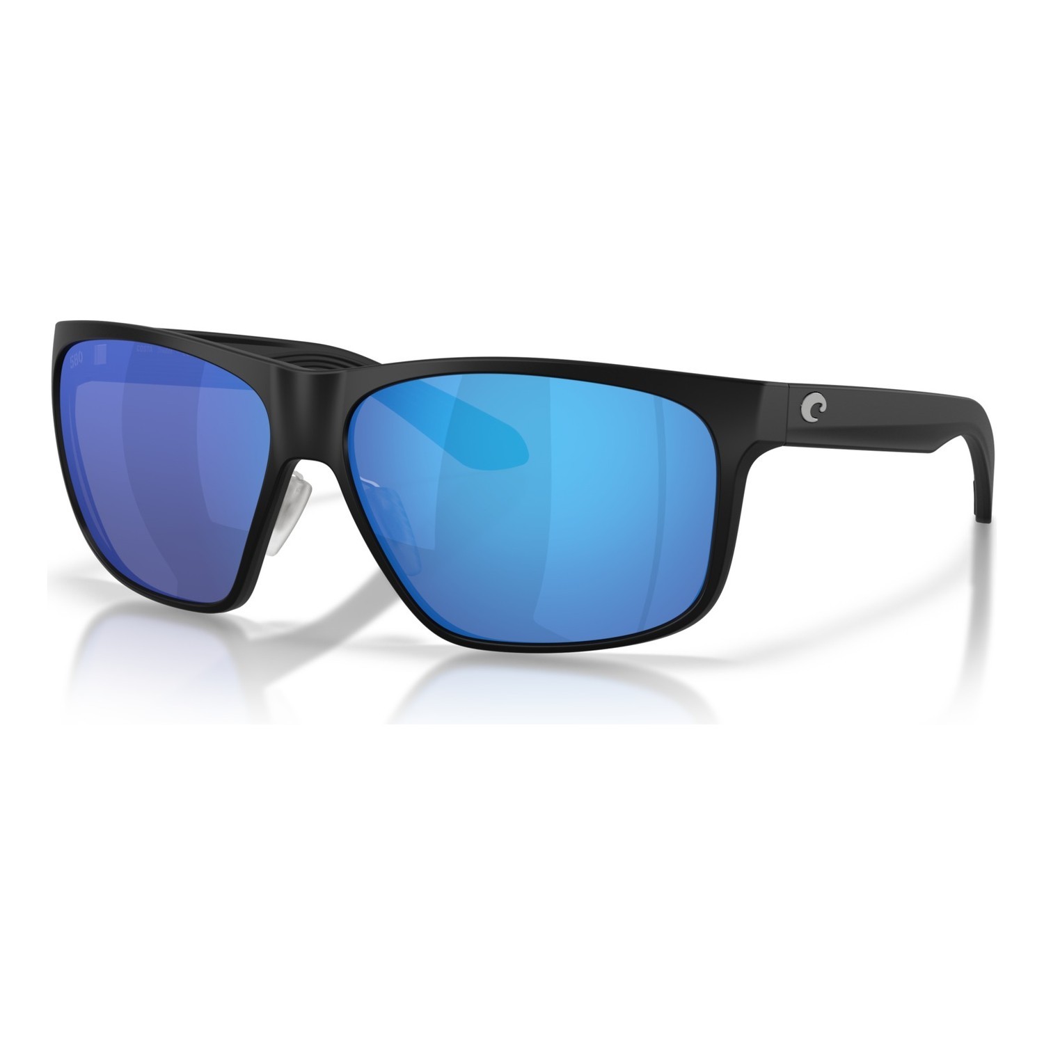 Costa Trades - Matte Black - Blue Mirror 580G dans le groupe Vêtements & Chaussures / Lunettes de soleil / lunette polarisante peche l\'adresse Sportfiskeprylar.se (91280260)
