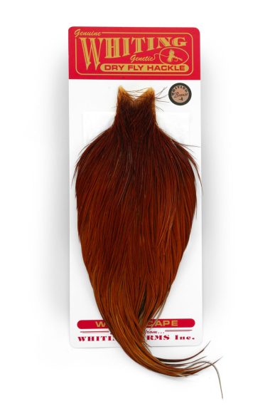 Whiting Bronze Cape Brown dans le groupe Hameçons et terminal tackle / Fabrication mouche / Matériel de montage de mouches / Plumes et capes / Capes et selles l\'adresse Sportfiskeprylar.se (91301003)