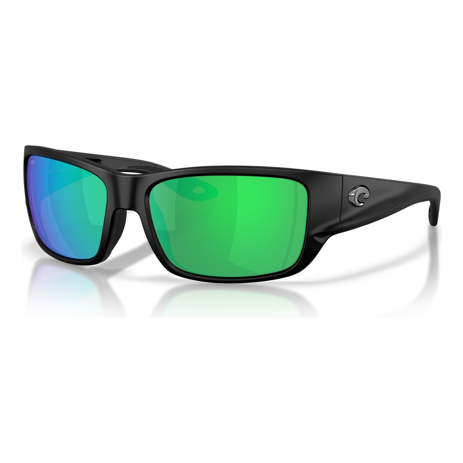 Costa Schoolie - Matte Black - Green Mirror 580P dans le groupe Vêtements & Chaussures / Lunettes de soleil / lunette polarisante peche l\'adresse Sportfiskeprylar.se (91320356)