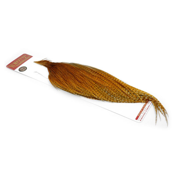 Whiting Bronze 1/2 Dry Fly Hackle Barred Dark Ginger dans le groupe Hameçons et terminal tackle / Fabrication mouche / Matériel de montage de mouches / Plumes et capes / Hackle l\'adresse Sportfiskeprylar.se (91341016)