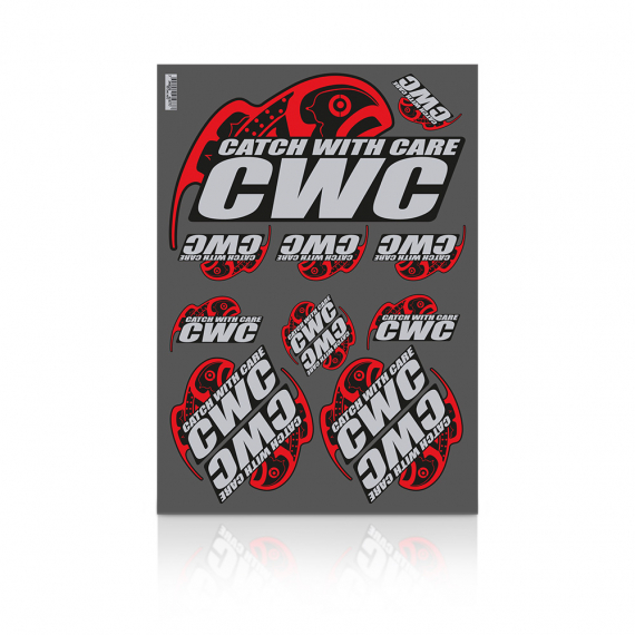 CWC Sticker Kit 2 - Catch with Care dans le groupe Autre / Autocollants l\'adresse Sportfiskeprylar.se (93-CWC-KIT2)