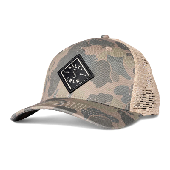 Salty Crew Sea Line Retro Trucker Sand Camo dans le groupe Habits et chaussures / Chapeau de peche, casquette peche / Casquettes l\'adresse Sportfiskeprylar.se (9334966013516)