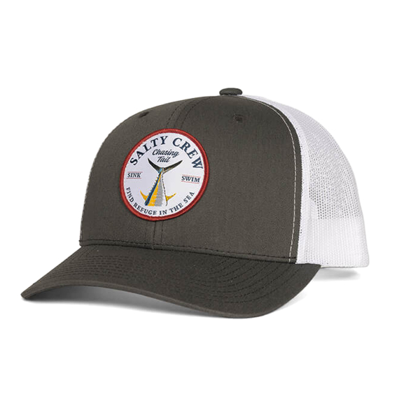 Salty Crew Bottom Dweller Retro Trucker Charcoal White dans le groupe Habits et chaussures / Chapeau de peche, casquette peche / Casquettes l\'adresse Sportfiskeprylar.se (9334966013530)