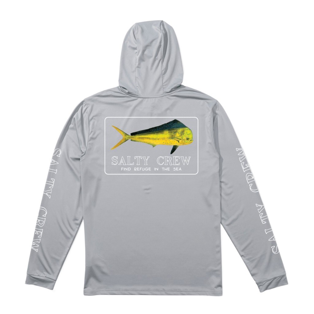 Salty Crew Golden Mahi Hood Sunshirt Silver dans le groupe Habits et chaussures / Vêtements anti-UV l\'adresse Sportfiskeprylar.se (9334966016364r)