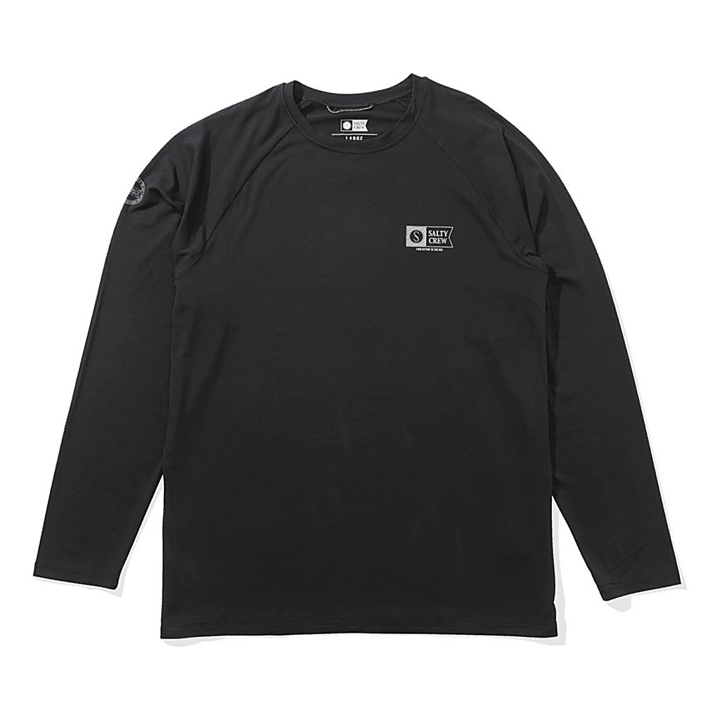 Salty Crew Mariner Ls Tech Tee Charcoal dans le groupe Vêtements & Chaussures / Vêtements / Sweats / T-shirts manches longues l\'adresse Sportfiskeprylar.se (9334966016708r)