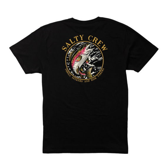 Salty Crew Rainbow Premium S/S Tee Black dans le groupe Habits et chaussures / Vêtements / T-shirts l\'adresse Sportfiskeprylar.se (9334966179854r)
