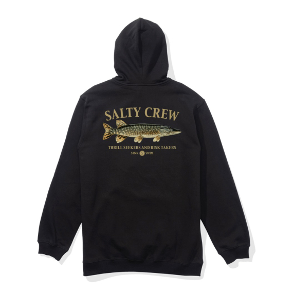 Salty Crew Euro Pike Hood Fleece Black dans le groupe Habits et chaussures / Vêtements / Sweats / Hoodies l\'adresse Sportfiskeprylar.se (9334966187569r)