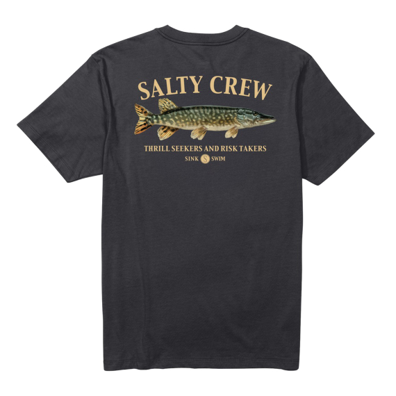 Salty Crew Euro Pike S/S Tee Black dans le groupe Habits et chaussures / Vêtements / T-shirts l\'adresse Sportfiskeprylar.se (9334966199432r)